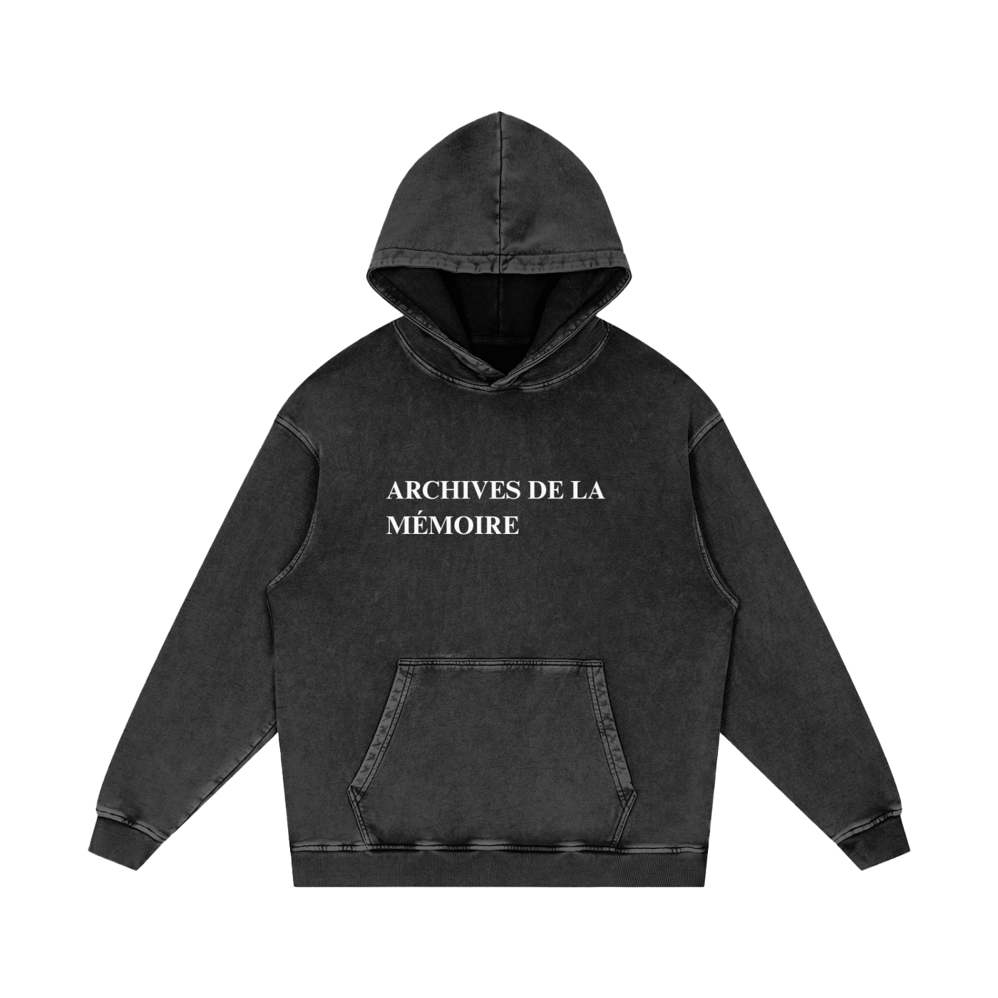archives de la memoire washed hoodie