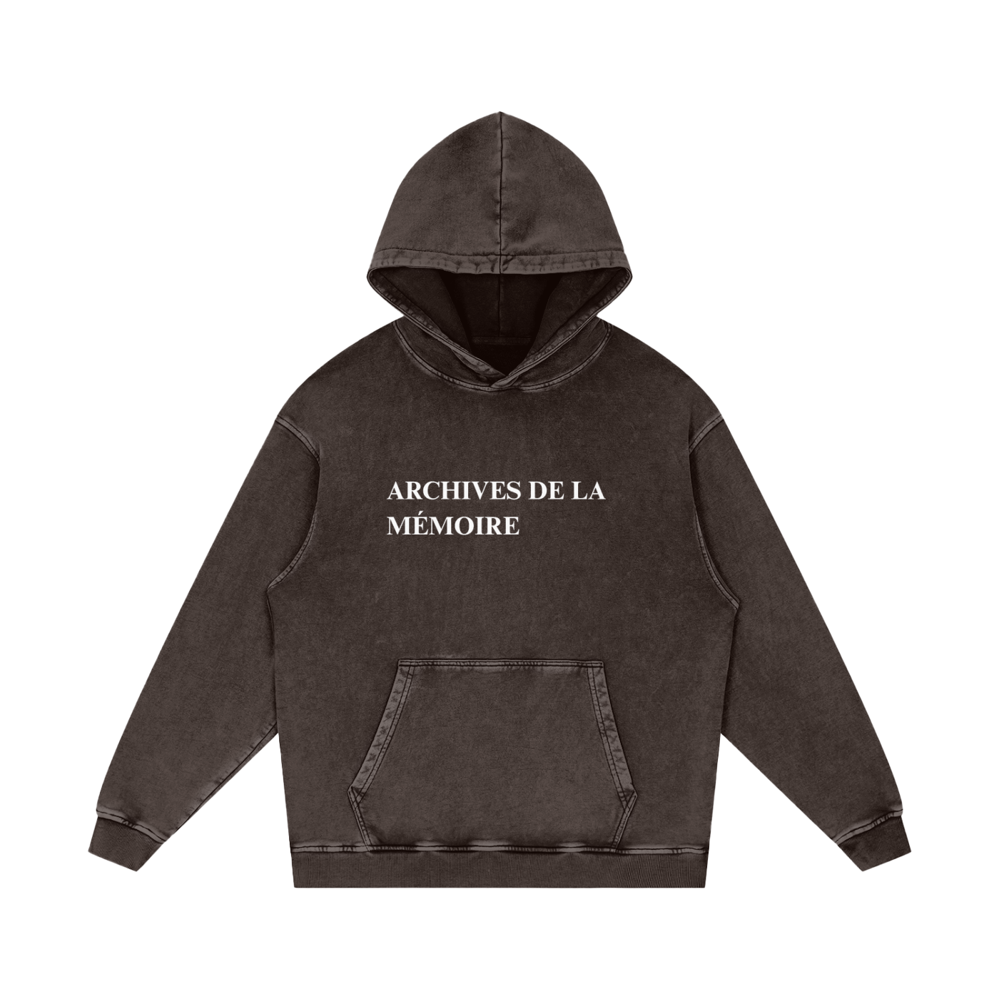 archives de la memoire washed hoodie