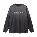 archives de la memoire washed long sleeve