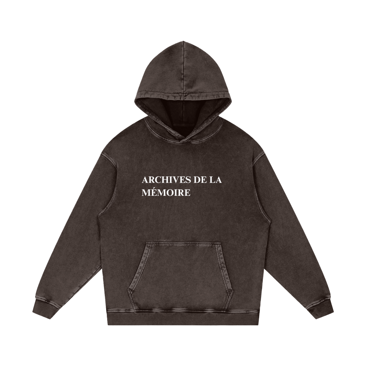 archives de la memoire washed hoodie